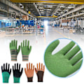 Miniatyrbild 5 av 11: 1 par skyddande säkerhetshandskar för arbete, färgning, nylon, mekanikerhandskar U4L8 army green 1 pair