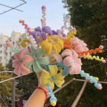 Miniatyrbild 9 av 11: Färgglad Chenille Stam Pipe Twist Stick DIY Handgjord Tulip Rose A one-size