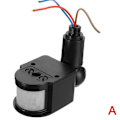 Miniatyrbild 5 av 11: PIR Rörelsesensor Brytare Säkerhet Infraröd installera Lätt I8T4 180 black 85 to 265V