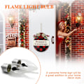 Miniatyrbild 2 av 11: FLICKER FLAME E14/E27 Ljus Ljuspære JUL Lampa *1 whiteC E27 circular