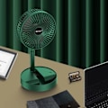 Miniatyrbild 6 av 11: Teleskopisk Hopfällbar Fläkt, 2025 Ny USB Uppladdningsbar Hopfällbar De White One size