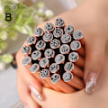 Miniatyrbild 11 av 11: 26-delad DIY-nagelkonststämpelpenna-set, konstpunkteringsverktygssats för pink01 26pcs