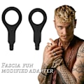 Miniatyrbild 11 av 11: FasciaGun Fun Modifierad Adapter Mjuk Silikon Herr Fascia-Gun Massageleksak B9I5 BlackB 37mm