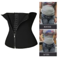 Miniatyrbild 2 av 11: Bastu svettbälte för viktminskning Neopren waist trainer Body Sha blackM M