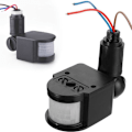 Miniatyrbild 7 av 11: PIR Rörelsesensor Brytare Säkerhet Infraröd installera Lätt I8T4 180 black 85 to 265V