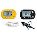 Miniatyrbild 10 av 11: Digital LCD-skärmsensor Akvarietermometer Kabelansluten Fisk Temperaturmätare Temp C5 yellow One-size