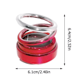 Miniatyrbild 2 av 11: Solardriven bil-luftfräschare bil aromaterapi 360 graders rotation doft Auto S9 gradient red 1pcs
