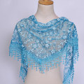 Miniatyrbild 11 av 11: Hollow Tofs Scarf Mode Spets Triangel Bredd Scarf Dam Grac coffee one-size