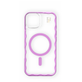 Pikkukuva 5 / 6: Frame Case MagSafe iPhone 13 / 14 / 15 / 16e Pink Transparent