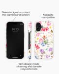 Pikkukuva 3 / 4: Printed Case MagSafe iPhone 16 Forever Flower Multicolor