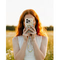 Miniatyrbild 5 av 6: Clear Case MagSafe iPhone 13 / 14 / 15 / 16e Daisy Bloom Transparent