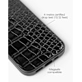 Miniatyrbillede 2 af 5: Vegan Leather Case MagSafe iPhone 13 / 14 / 15 / 16e Black Croco Black