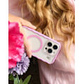 Pikkukuva 6 / 6: Frame Case MagSafe iPhone 13 / 14 / 15 / 16e Pink Transparent