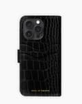 Magnet Wallet+ iPhone 16 Pro Black Croco