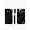 Miniatyrbillede 1 af 5: Printed Case iPhone 14 Pro Black Thunder Marble Black