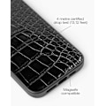 Pikkukuva 2 / 4: Vegan Leather Case MagSafe iPhone 15 Pro Max Black Croco Black