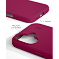 Pikkukuva 4 / 8: Silicone Case MagSafe iPhone 16 Plus Cranberry