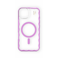 Pikkukuva 1 / 6: Frame Case MagSafe iPhone 13 / 14 / 15 / 16e Pink Transparent