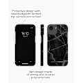 Pikkukuva 5 / 6: Printed Case MagSafe iPhone 13 / 14 / 16e Black Thunder Marble
