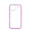 Pikkukuva 1 / 4: Frame Case iPhone 13 / 14 / 15 / 16e Pink Transparent