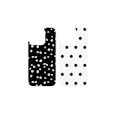 Miniatyrbillede 1 af 8: Print Pack iPhone 12 / 12 Pro / 13 / 14 / 15 / 16e Ecru Noir Black
