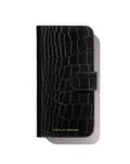 Magnet Wallet+ MagSafe iPhone 16 Pro Black Croco Black