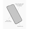 Pikkukuva 2 / 3: IDEAL Full Coverage Privacy Glass iPhone 14 Pro Max Transparent