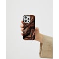 Miniatyrbillede 6 af 8: Printed Case iPhone 11 / XR Dark Amber Marble