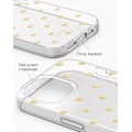 Pikkukuva 9 / 10: Clear Case iPhone 13 / 14 / 15 / 16e Golden Hearts Transparent