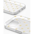 Pikkukuva 3 / 10: Clear Case iPhone 13 / 14 / 15 / 16e Golden Hearts Transparent