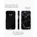 Pikkukuva 3 / 3: Printed Case iPhone 13 Mini Black Thunder Marble