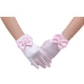 Blomsterflickhandskar Spets Korta Meshhandskar för Bröllop (Rosa) 17.80X7.40X2.10CM Rosa
