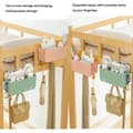 Miniatyrbild 2 av 4: Bed Organizer Hanging Storage Bin as Bunk Bed Storage Accessory Multi-Pocket Rail for Dorm Bunk Bed Shelf