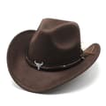 Western Cowboyhatt Filthatt Brun