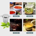 Miniatyrbillede 3 af 5: Tesil i rustfrit stål Multifunktionelt filter til juice kaffe te A