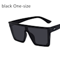 Miniatyrbillede 1 af 4: Nye stilfulde damesolbriller firkantede oversized luksus black