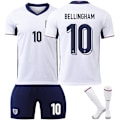 Miniatyrbilde 1 av 2: England UEFA Europa League hjemmedrakt nr. 10 Bellingham ny sesong nyeste fotballdrakt for voksne og barn - WELLNESS Kids 20(110-120cm)
