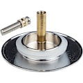 Miniatyrbilde 5 av 5: Badekarpropp, 70 mm, med dobbel tetning, høydejusterbar, universell badekarpropp, vaskventil, herdet messing med kromfinish