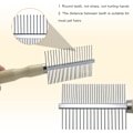 Miniatyrbillede 3 af 6: Træhåndteret plejekam til hunde, katte og kæledyr Double-Sided Teech Comb