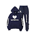 Miniatyrbild 4 av 5: Höst/vinter Xxxtentacion Revenge Kill Hip Hop Hoodies Tröjor och Byxor Män Tvådelad Set Huvad Dräkt Sammet Shry whitewhiteAIxinHH S