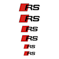 Pikkukuva 1 / 5: 6 kpl / set Car Styling Jarrusatulan Suojus Cover A3 A4 A5 A6 Q3 Q5 Q7 Rs3 Rs4 Rs5 Rs6 Rs7 Sport For RS  Black