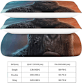 Miniatyrbild 5 av 5: ALXFFBN Godzilla Vs Kong Täcke Set 3-Delar Mjuk Mikrofiber Sängkläder Animefigurer Quiltöverdrag Super Mjuk Mikrofiber Quiltöverdrag Kollektion Stai Single135x200cm
