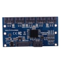 Miniatyrbillede 3 af 5: 2x controllerkort bundkort Sata udvidelseskort 1 til 5 port Sata3.0 6gbps multiplikator Sata port R Blue