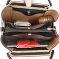 Miniatyrbillede 5 af 7: Fashion Kvinder Læder Håndtaske Designer Skuldertaske Crossbody Taske Damer Stor Kapacitet Shopping Messenger Tote Taske Red