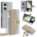 Miniatyrbild 1 av 5: För OnePlus Nord CE 3 Lite 5G/Nord N30 5G Case PU Läder Blixtlås Fickställ Cover Blue Style D OnePlus Nord CE 3 Lite