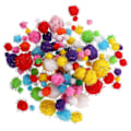 Miniatyrbillede 1 af 3: 240 stk. Kreative DIY Pomponbolde Interessante Fluffy Bolde DIY Håndværksbolde