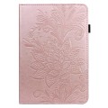 Miniatyrbillede 2 af 5: Til Lenovo Tab P11 Gen 2 prægning Dropsikkert tabletcover PU læder pungetui med stativ Rose Gold