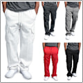 Miniatyrbillede 2 af 2: Nye Herre Casual Multi-Pocket Løse Straight Overalls Navy M