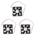 Miniatyrbild 1 av 4: 3st 80mm Dc 12v 2pin PC Dator Case CPU Kylare Kylfläkt Black