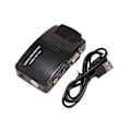 Miniatyrbilde 1 av 5: AV til VGA-adapter RCA VGA-konverter PC RCA Kompositt S-video AV-inngang til PC VGA LCD-utgang Konverter